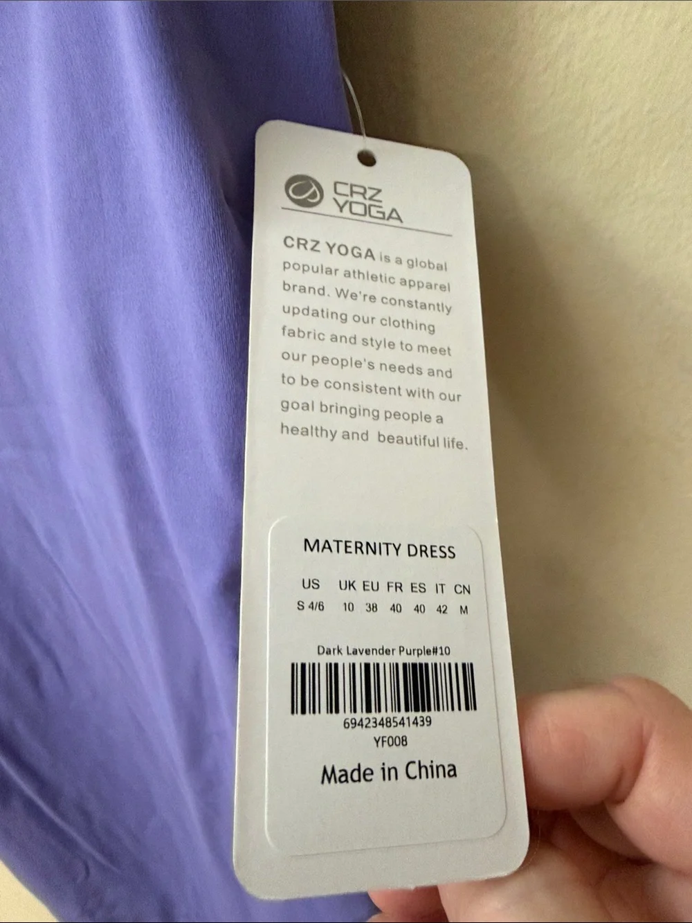 New! CRZ Yoga Butterluxe Sleeveless Maternity Dress - Picture 2 of 6